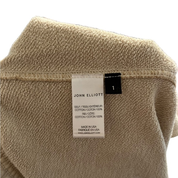 JOHN ELLIOT Men’s Loose Stitch Beige Joggers Sweats - Picture 8 of 13